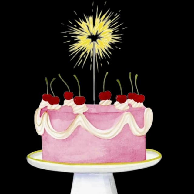 Pastel de primer añito con vela